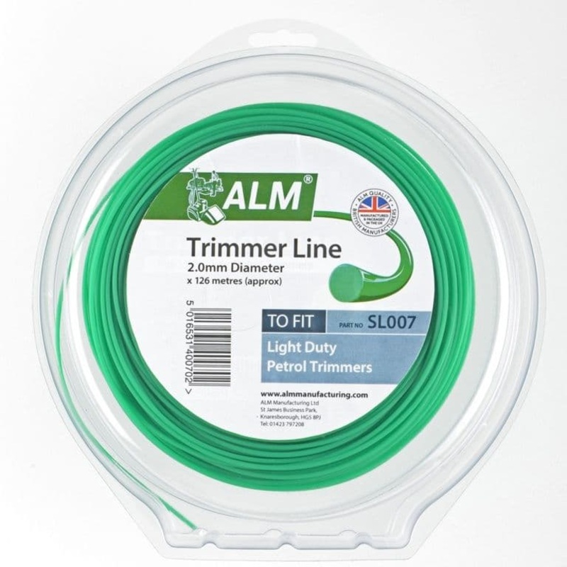ALM Trimmer Line – Green – 2.0mm x 126m approx