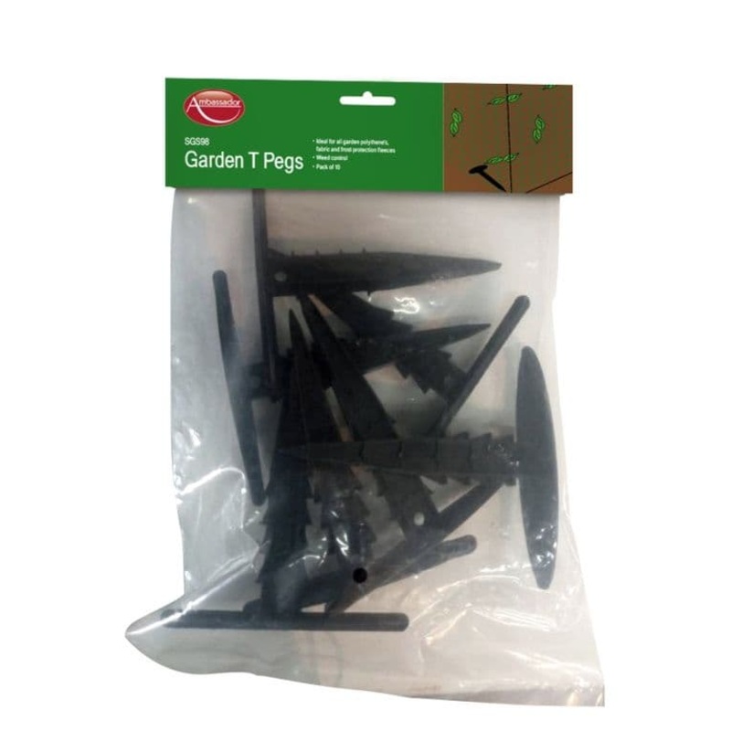 Ambassador Garden Fabric T Pegs – Pack 10