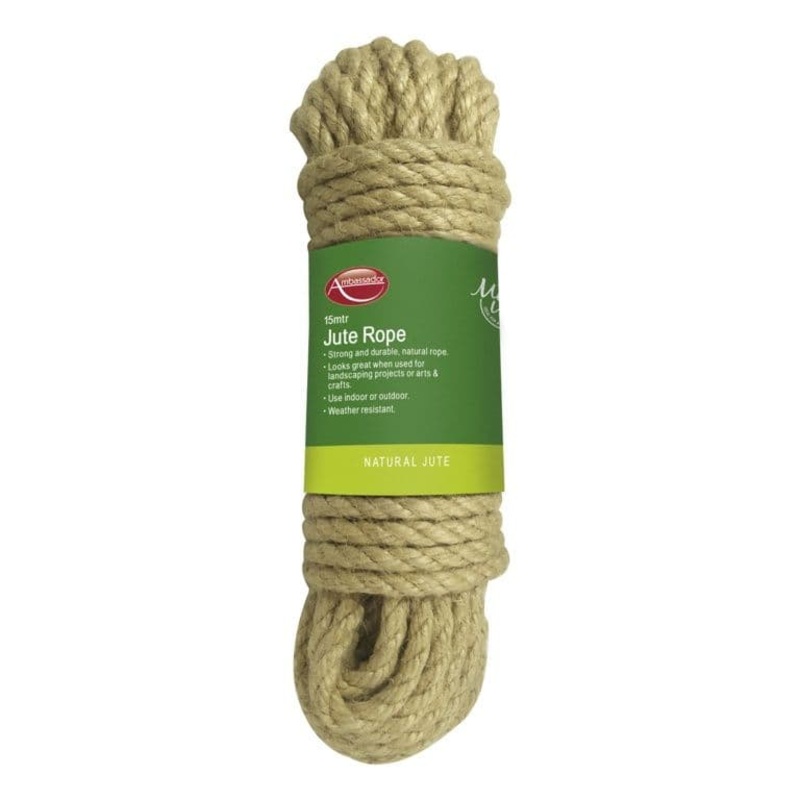 Ambassador Natural Jute Rope – 15m