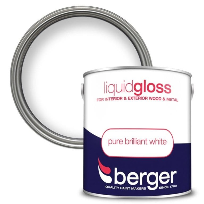 Berger Liquid Gloss 2.5L – Pure Brilliant White