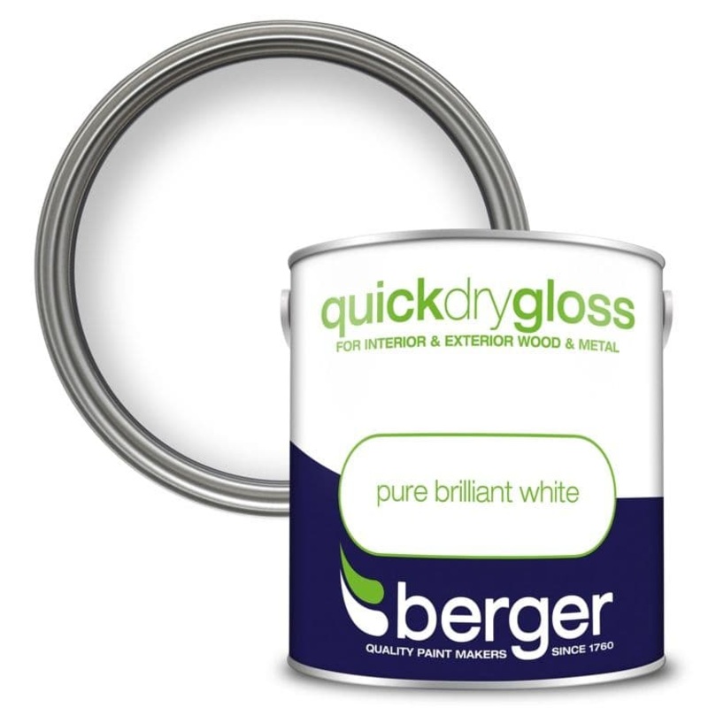 Berger Quick Dry Gloss 2.5L – Brilliant White