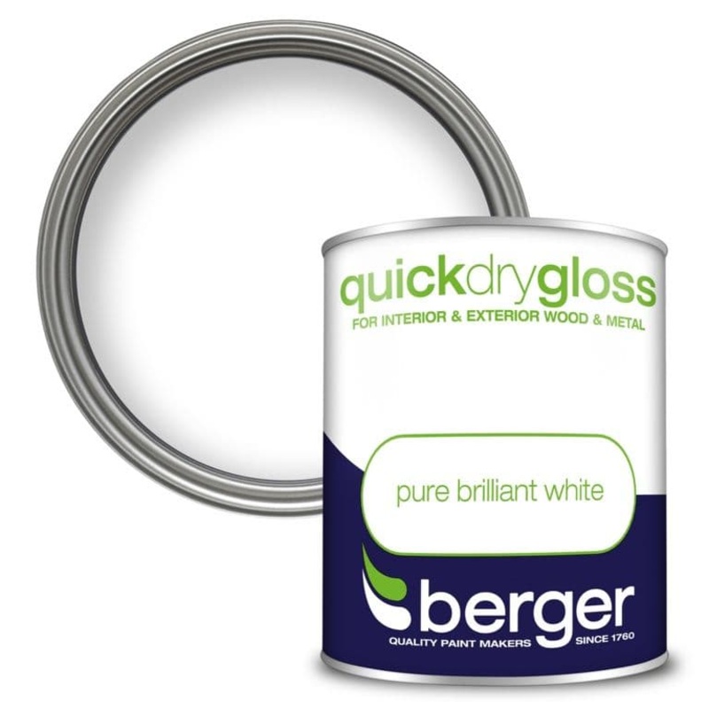 Berger Quick Dry Gloss 750ml – Brilliant White