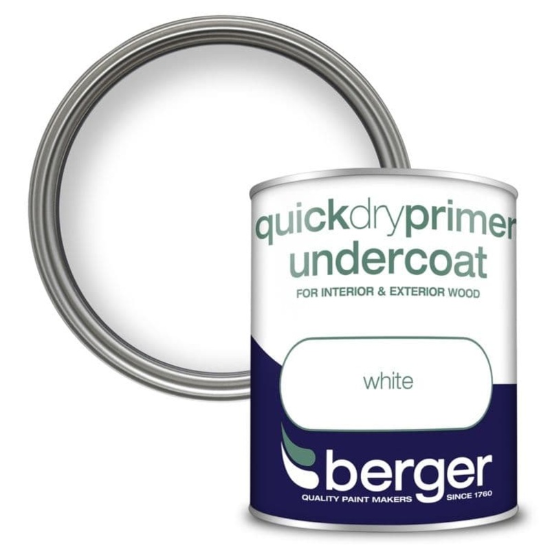 Berger Quick Dry Primer Undercoat 750ml – White
