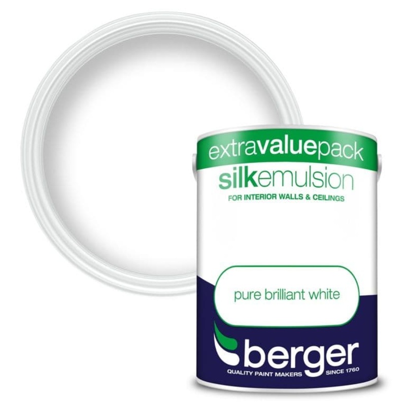 Berger Silk Emulsion 3L – Pure Brilliant White