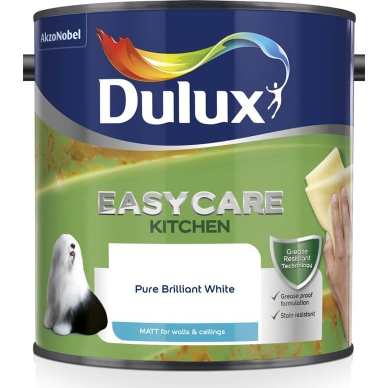 Dulux Easycare Kitchen Matt 2.5L – Pure Brilliant White