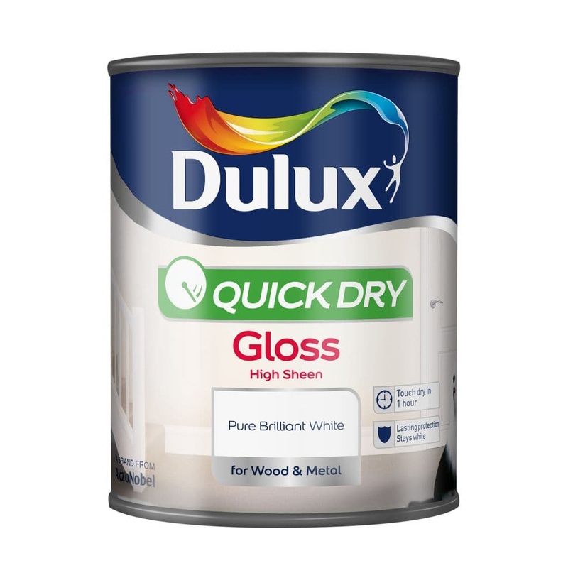 Dulux Quick Dry Gloss 2.5L – Pure Brilliant White