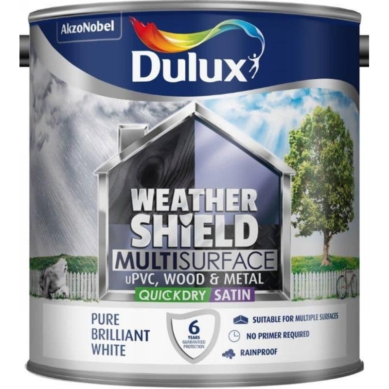 Dulux Weathershield Multi Surface 2.5L – Pure Brillaint White