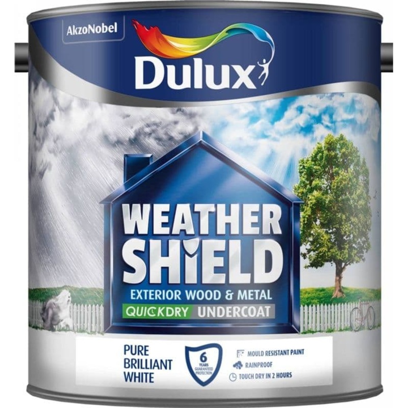Dulux Weathershield Quick Dry Undercoat 2.5L – Pure Brilliant White