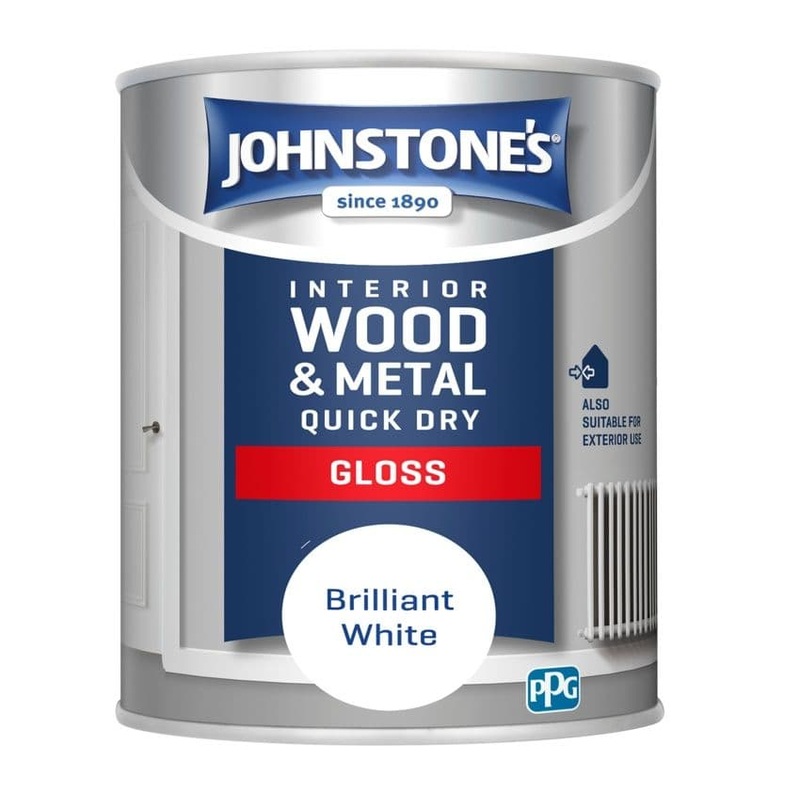 Johnstone’s Quick Dry Gloss – Brilliant White – 750ml