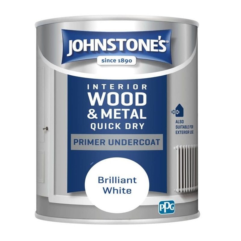 Johnstone’s Quick Dry Primer Undercoat – Brilliant White – 750ml