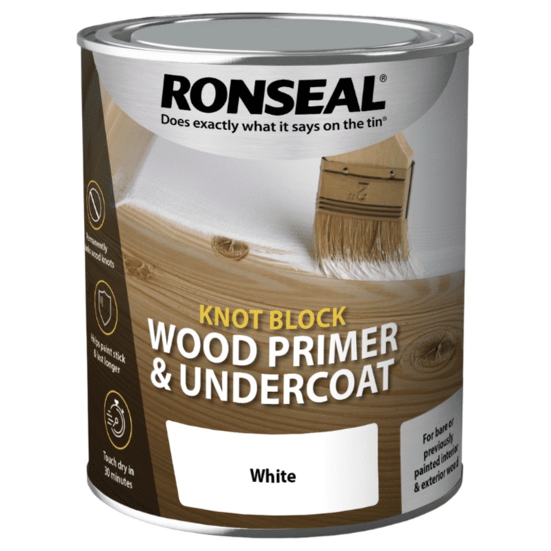 Ronseal Knot Block Primer & Undercoat 750ml – White