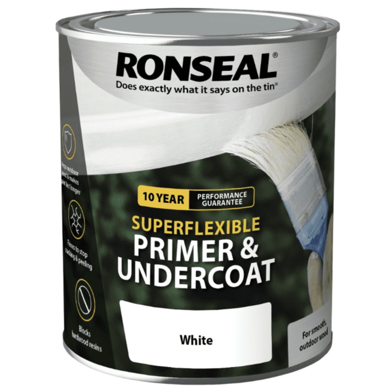 Ronseal Super Flexible Primer & Undercoat 750ml – White