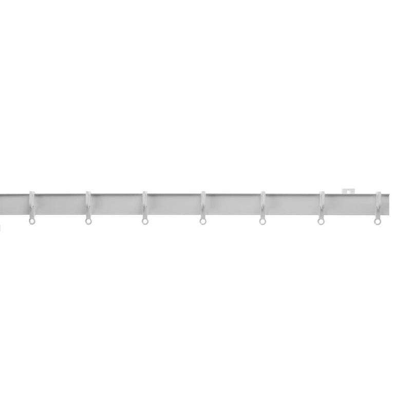 Swish Aluglyde White Track Complete With Fittings – 225cm