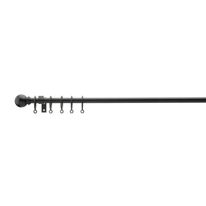 Woodside Extending Pole Ball Finial – Black