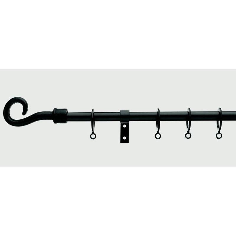 Woodside Extending Pole Crook Finial – Black