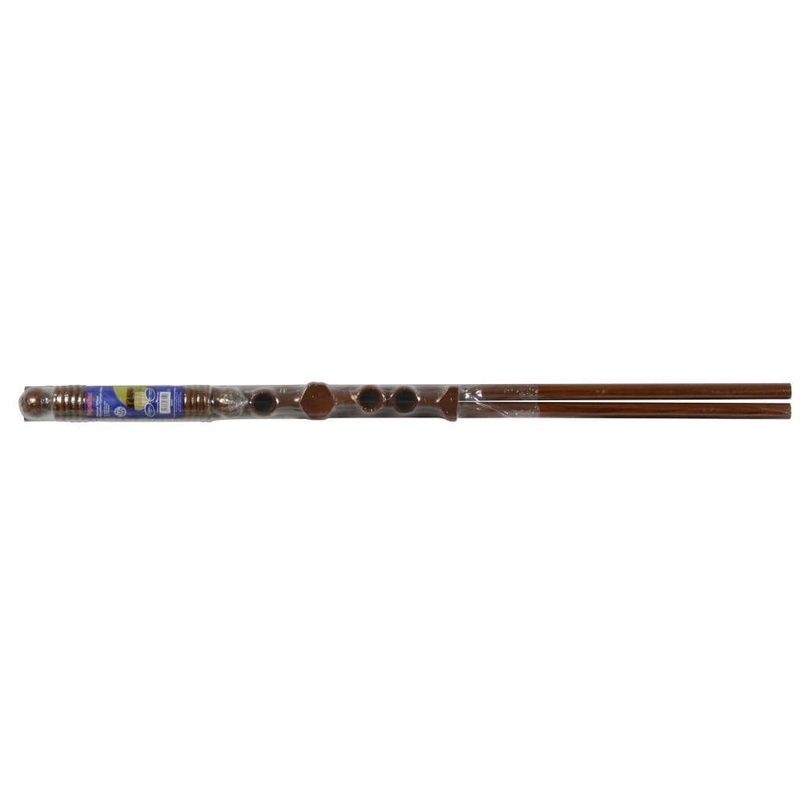 Woodside Walnut Effect Wooden Curtain Pole – 240cm, 28mm diameter