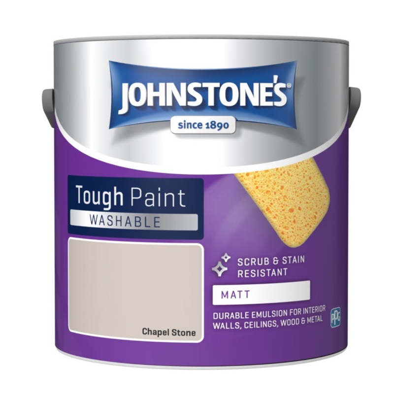 Johnstone’s Washable Matt 2.5L – Chapel Stone