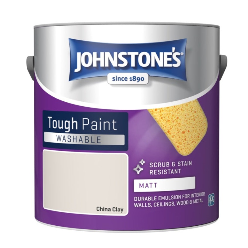 Johnstone’s Washable Matt 2.5L – China Clay