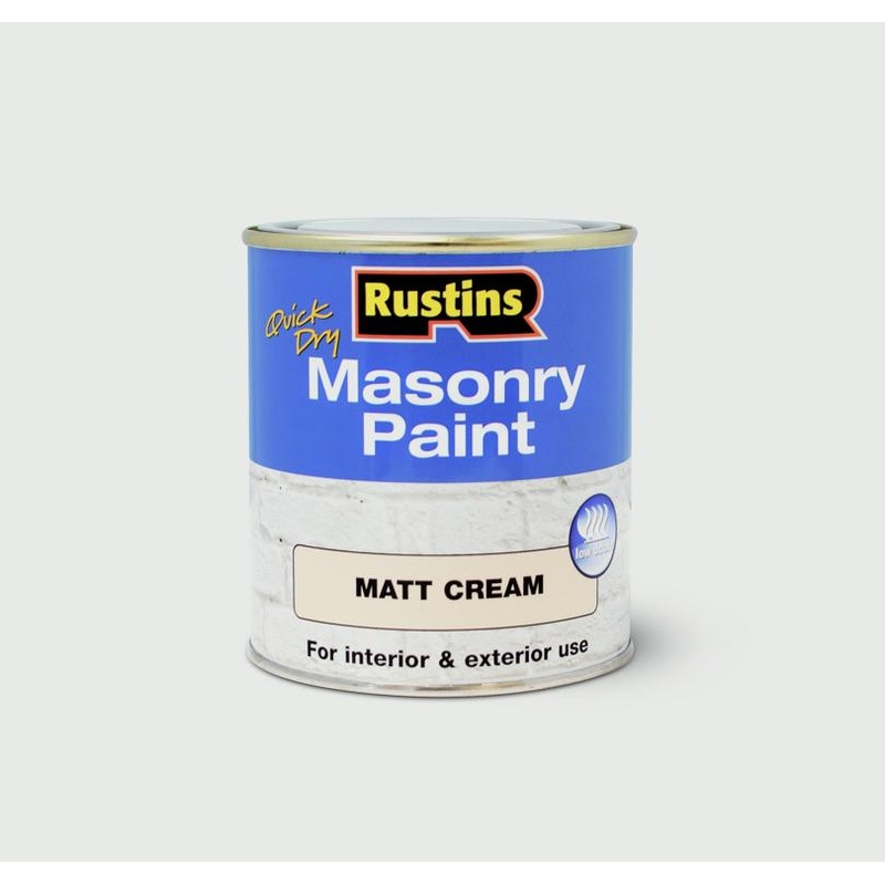 Rustins Masonry Paint 500ml – Cream