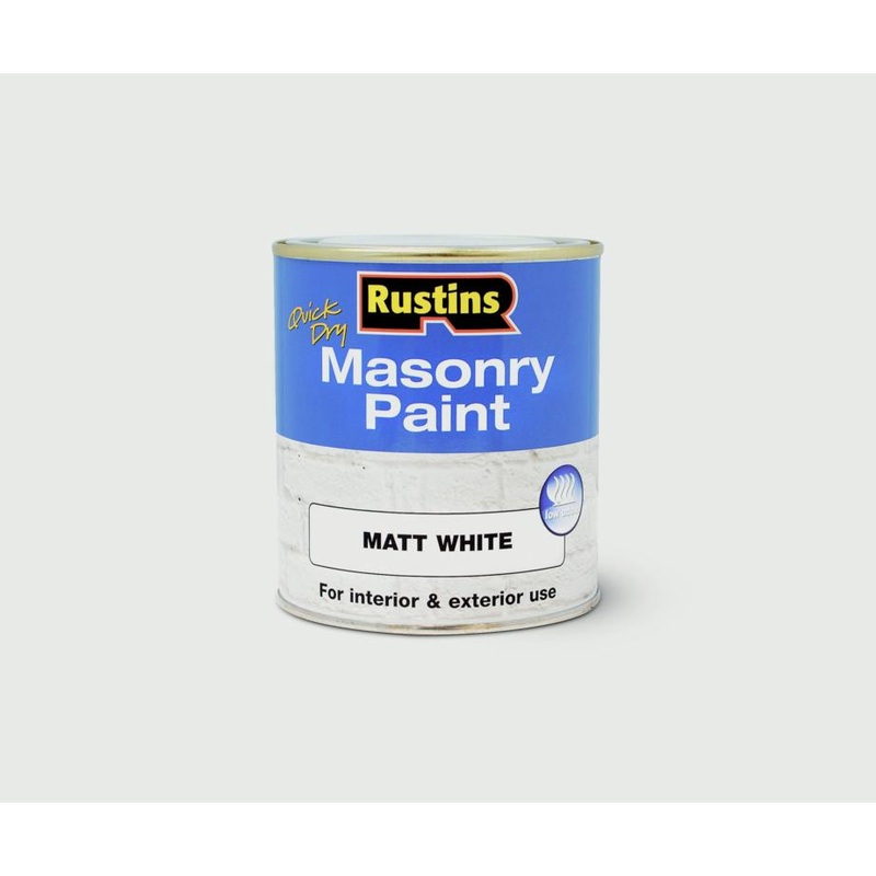 Rustins Masonry Paint 500ml – White