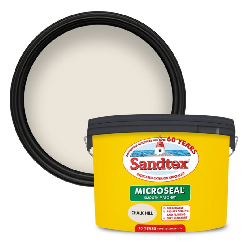 Sandtex Smooth Masonry Paint 10L – Chalk Hill