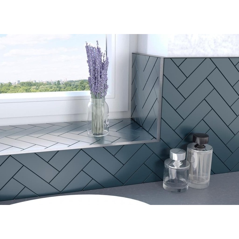 Tile Rite L Profile Trim 12mm x 2.44m – Cast Iron