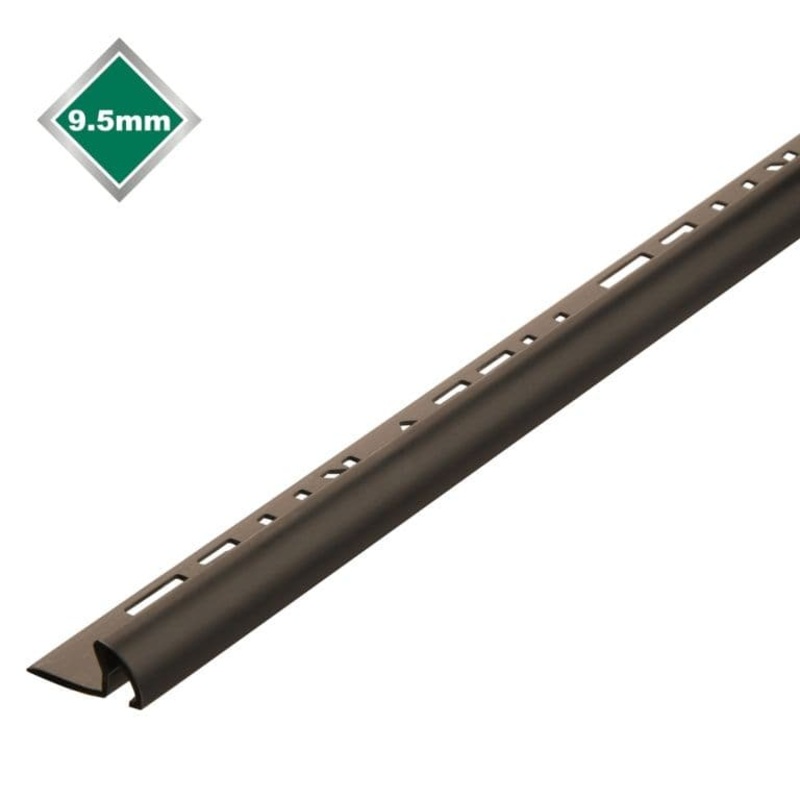 Tile Rite Profile + Tile Trim – 2.4m x 9.5mm Black