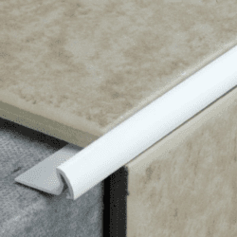 Tile Rite Tile Edging Extra Deep White – 2.4m x 12mm