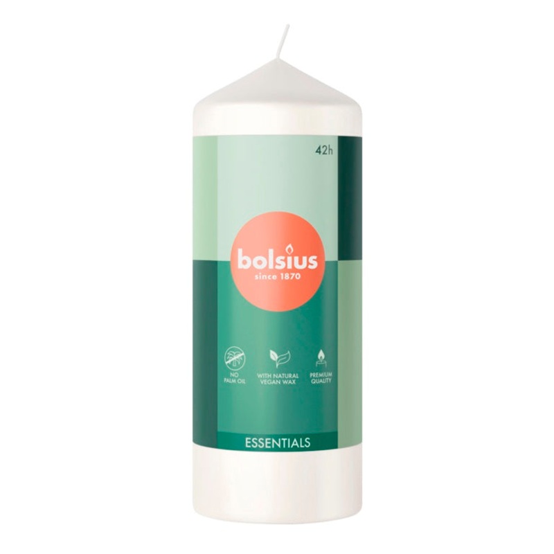 Bolsius Pillar Candle White – 150mm x 58mm