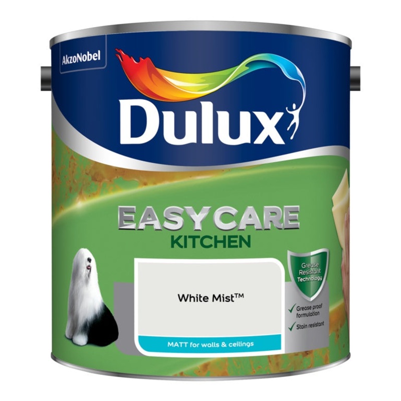 Dulux Easycare Kitchen Matt 2.5L – White Mist