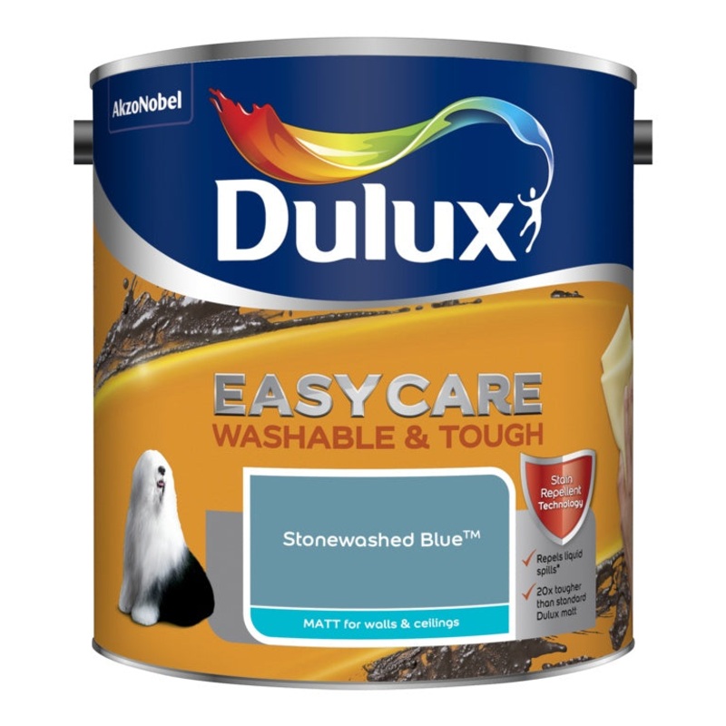 Dulux Easycare Washable & Tough Matt 2.5L – Stonewashed Blue