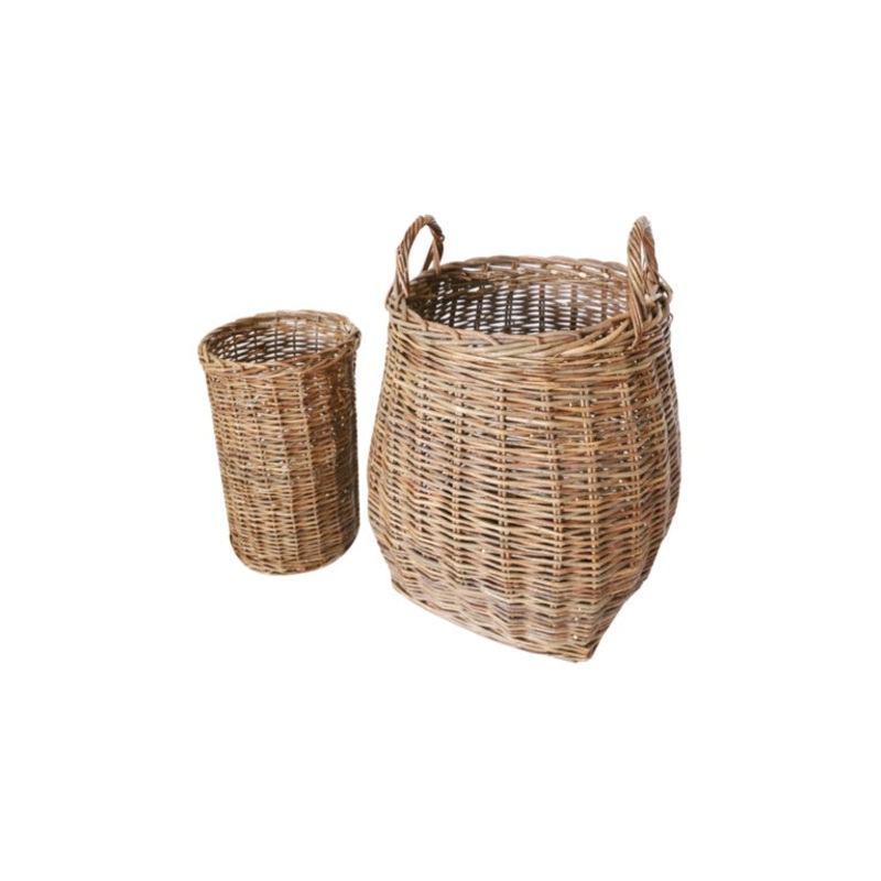 Hearth & Home Natural Log Baskets – Set 2