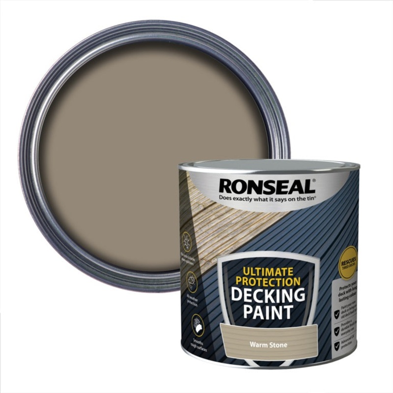 Ronseal Ultimate Protection Decking Paint 2.5L – Warm Stone