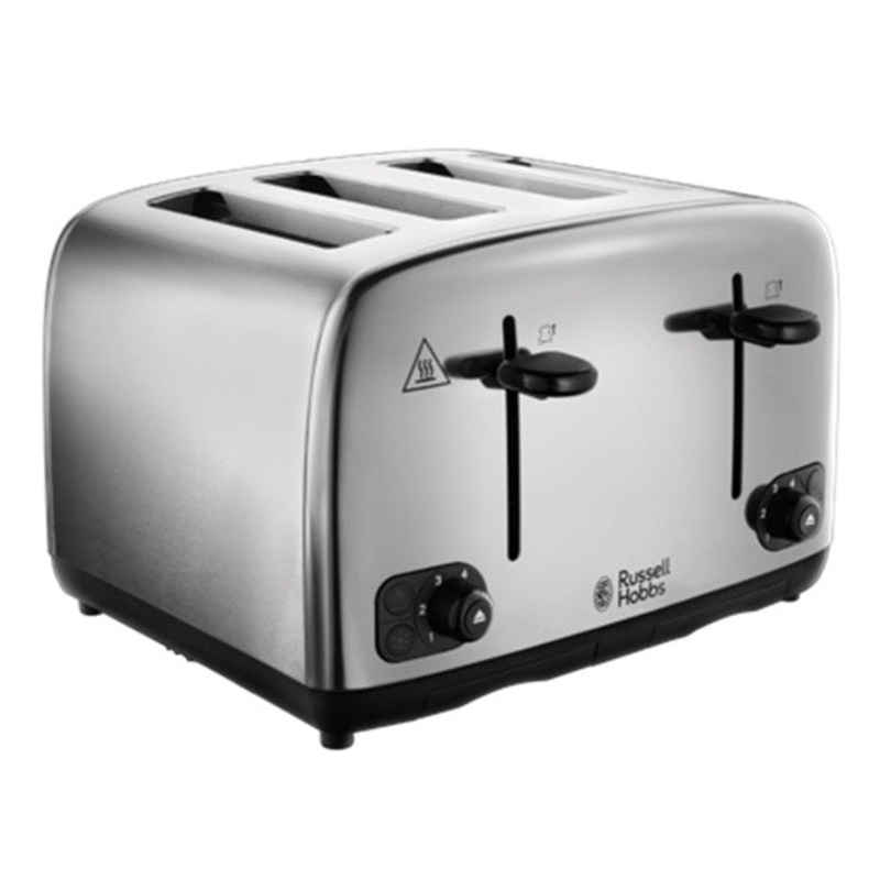 Russell Hobbs Stainless Steel Brushed/Polished Toaster – 4 Slice