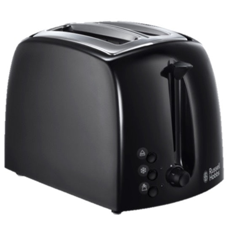 Russell Hobbs Textures Toaster Black – 2 Slice