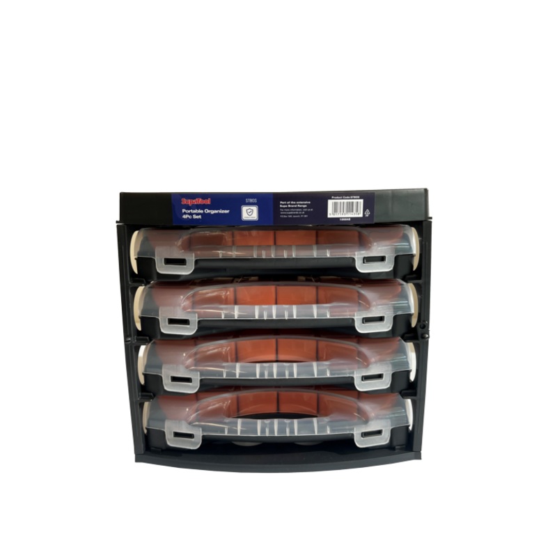 SupaTool Portable Organizer 4 Piece Set