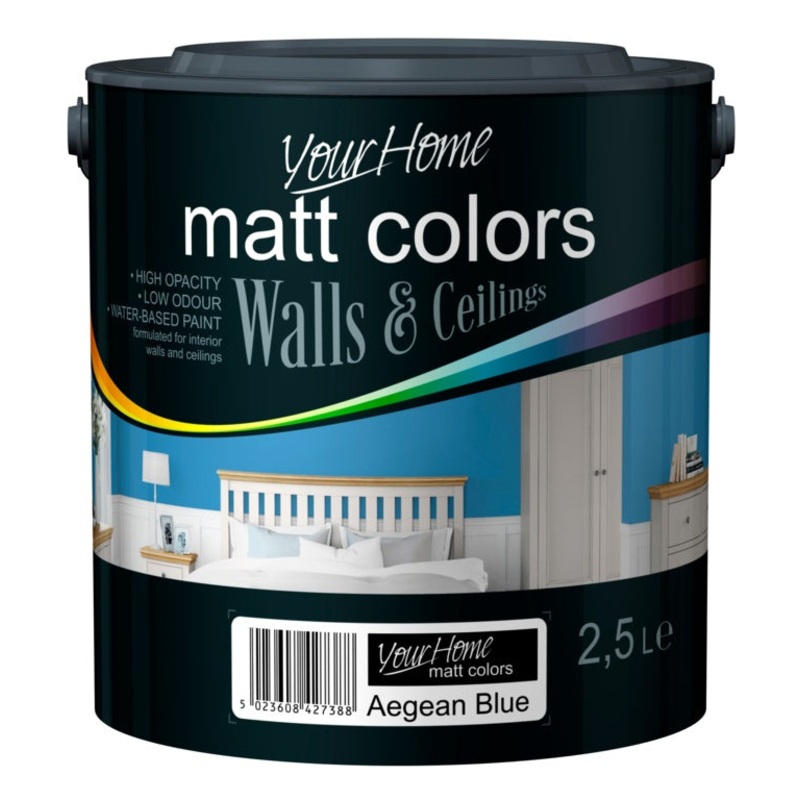 Your Home Matt Emulsion 2.5L – Aegean Blue