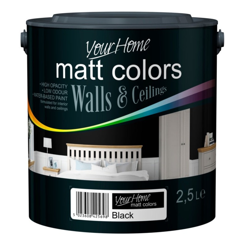 Your Home Matt Emulsion 2.5L – Black