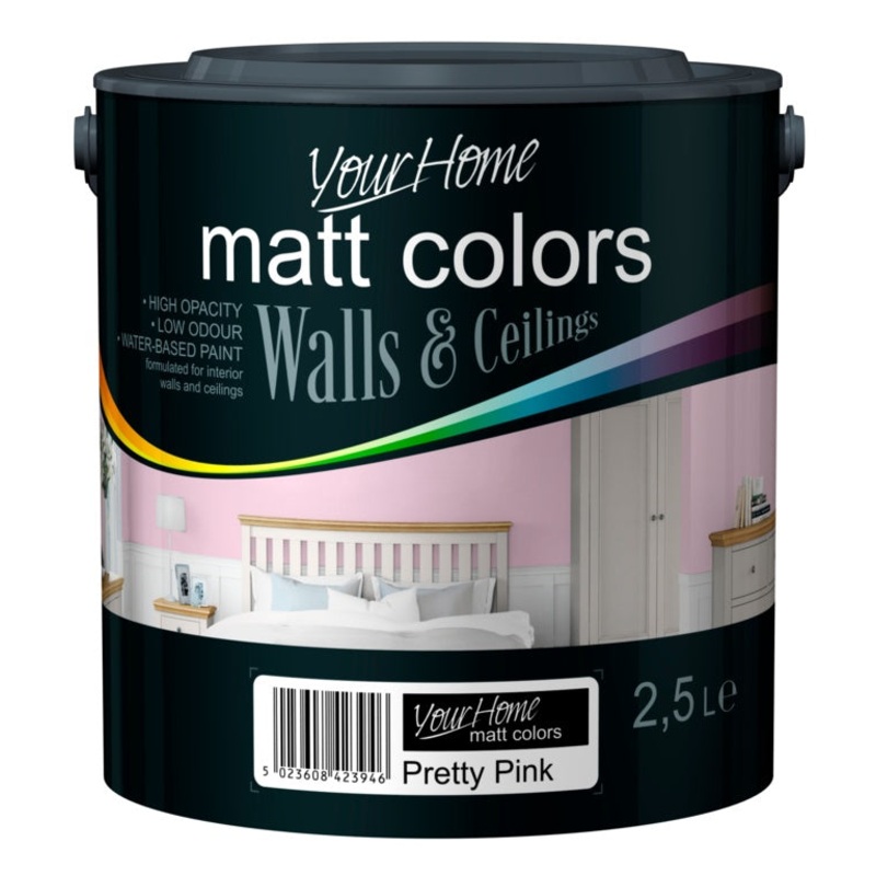 Your Home Matt Emulsion 2.5L – Pretty Pink