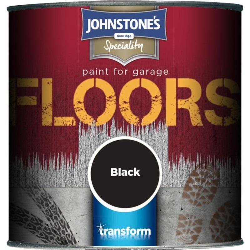 Johnstone’s Garage Floor Paint Semi Gloss 250ml – Black