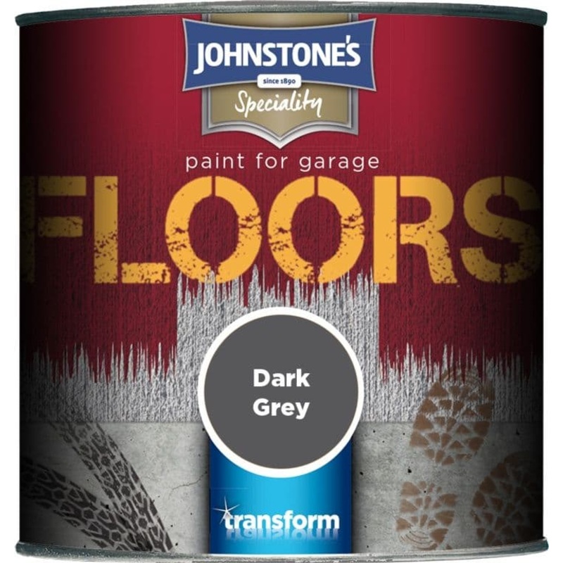 Johnstone’s Garage Floor Paint Semi Gloss 250ml – Dark Grey