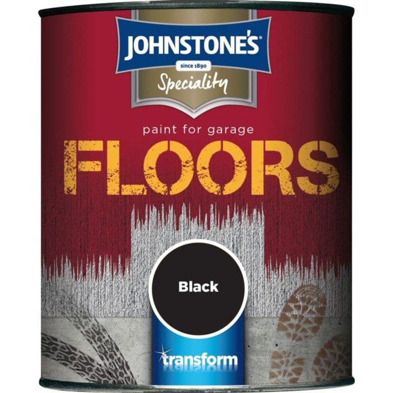 Johnstone’s Garage Floor Paint Semi Gloss 750ml – Black