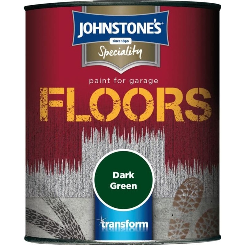 Johnstone’s Garage Floor Paint Semi Gloss 750ml – Dark Green