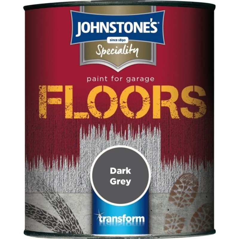 Johnstone’s Garage Floor Paint Semi Gloss 750ml – Dark Grey