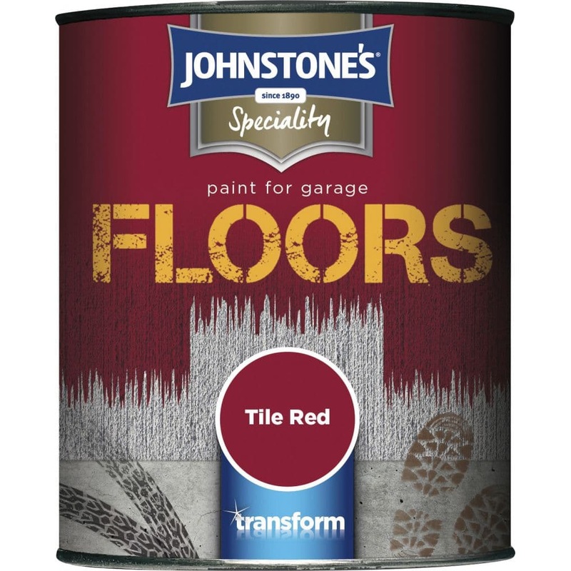Johnstone’s Garage Floor Paint Semi Gloss 750ml – Tile Red