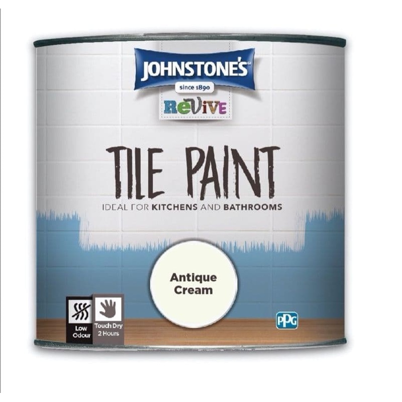 Johnstone’s Tile Paint 750ml – Antique Cream