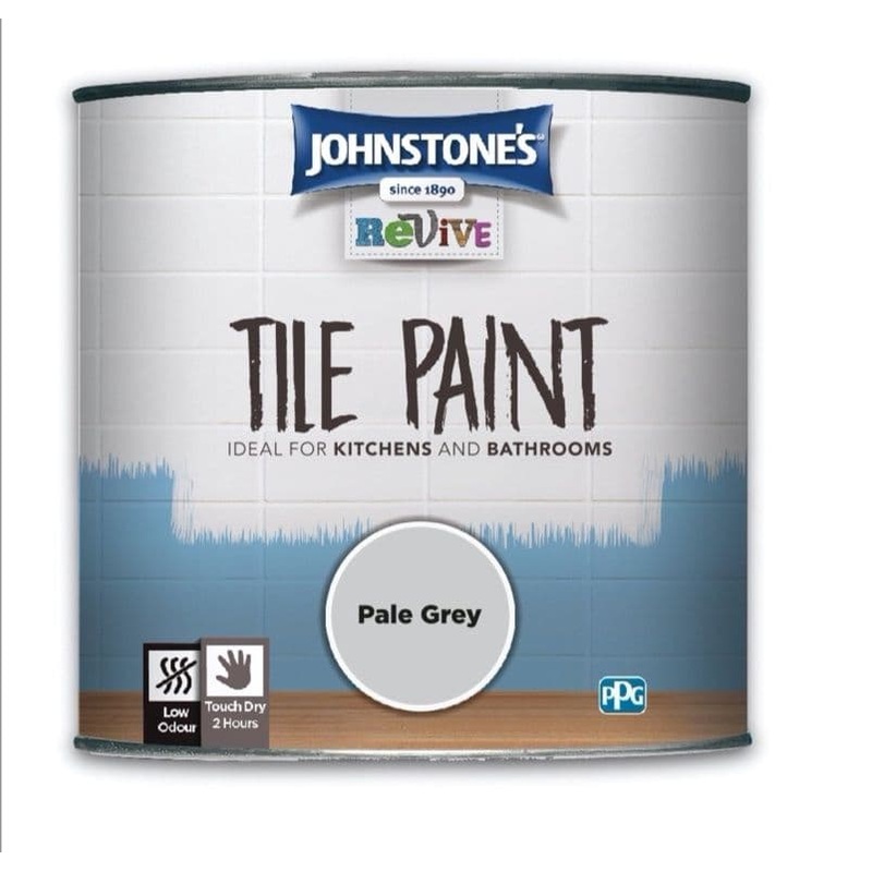 Johnstone’s Tile Paint 750ml – Pale Grey