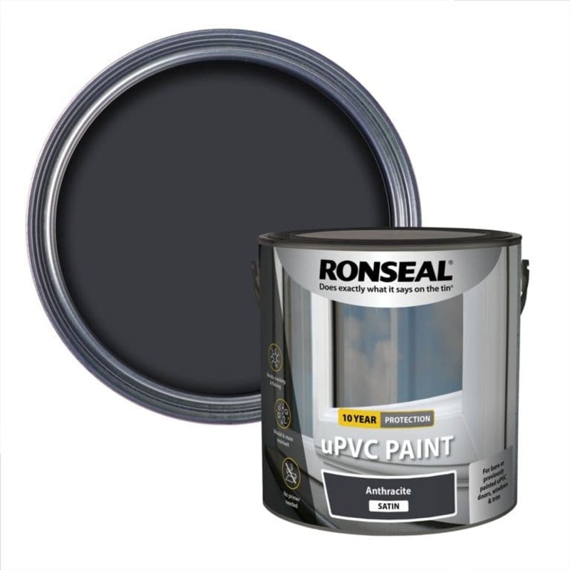 Ronseal UPVC Paint 2.5L – Anthracite Satin