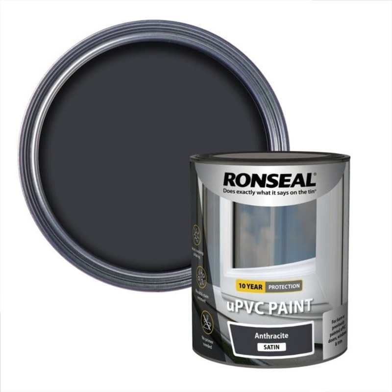 Ronseal UPVC Paint 750ml – Anthracite Satin