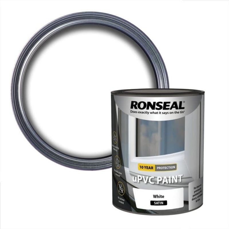 Ronseal UPVC Paint 750ml – White Satin